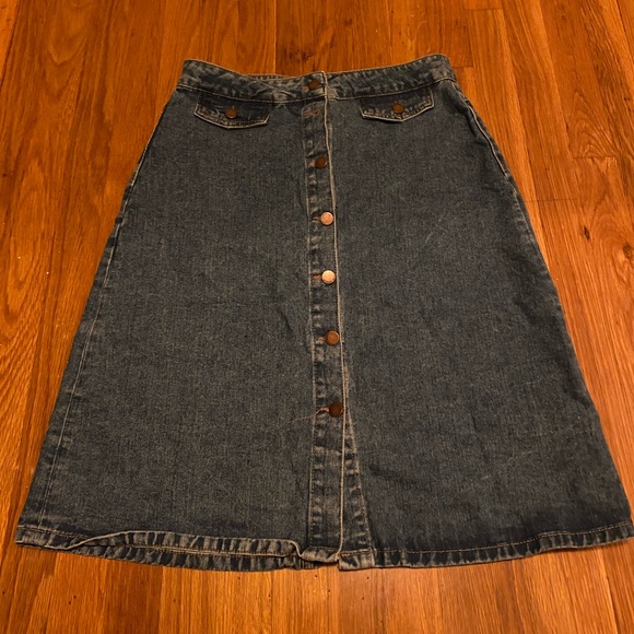 Zara Skirts Zara Denim Skirt Poshmark